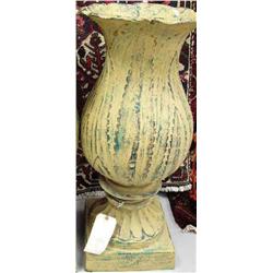 31" x 11" x 11" Cast Iron Vase