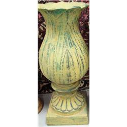 31" x 11" x 11" Cast Iron Vase