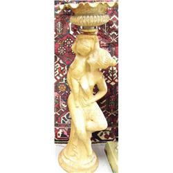 37 1/2" Cast Iron Mother and Child Brown