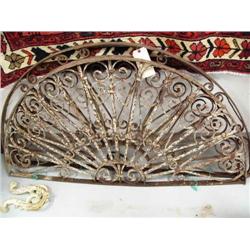 25 1/2" tall x 52" Long Iron Grate