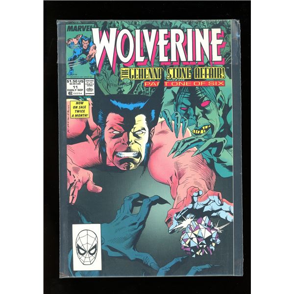 Marvel Wolverine # 11 The Gehenna Stone Affair! Part One of Six