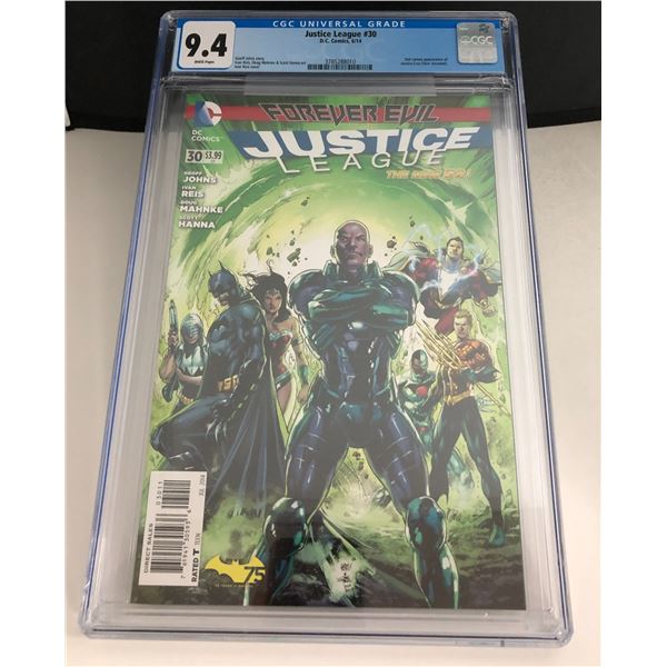 DC Comics Justice League The New 52 #30 CGC 9.4 Cameo Appearance of Jessica Cruz as Power Ring
