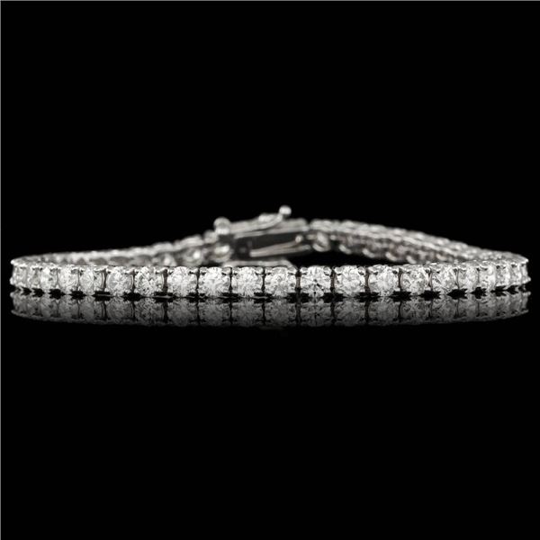14k White Gold 7.50ct Diamond Bracelet