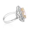 Image 2 : 8.19CT NATURAL CEYLON YELLOW SAPPHIRE14K WHITE GOLD RING