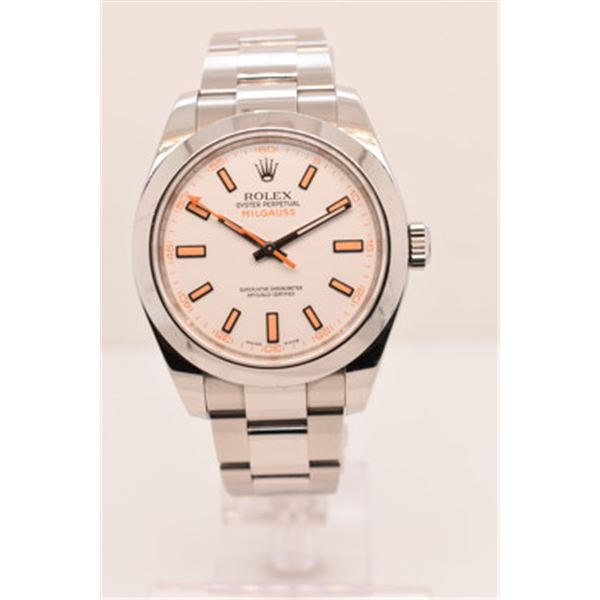 Pre-owned ROLEX MILGAUSS Model #116400 S/S 40MM