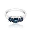 Image 2 : 1.30CT NATURAL ALEXANDRITE 14K WHITE GOLD RING