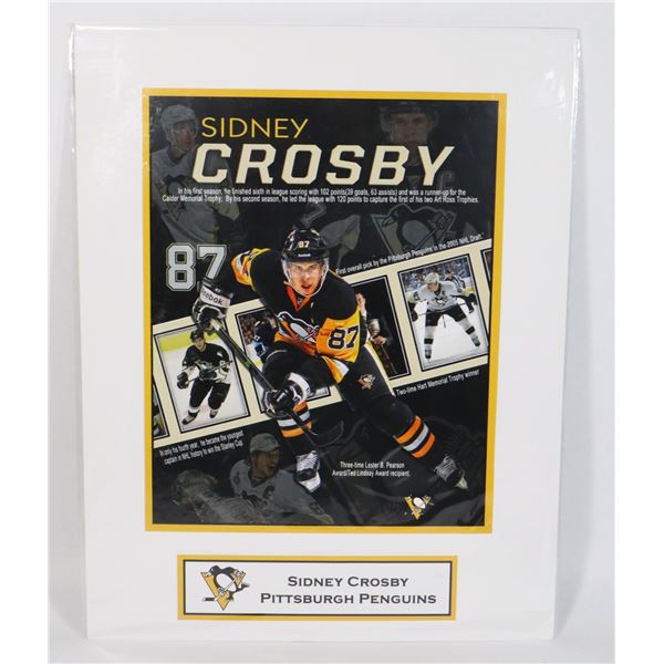 14 X11  PRINT SIDNEY CROSBY OF THE PITTSBURGH