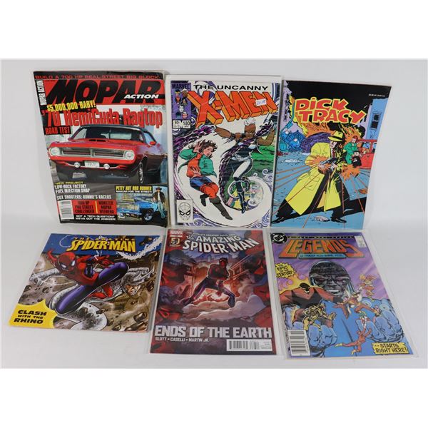 LOT OF COMIC BOOKS AND MOPAR JUNE 2006 MAGAZINE