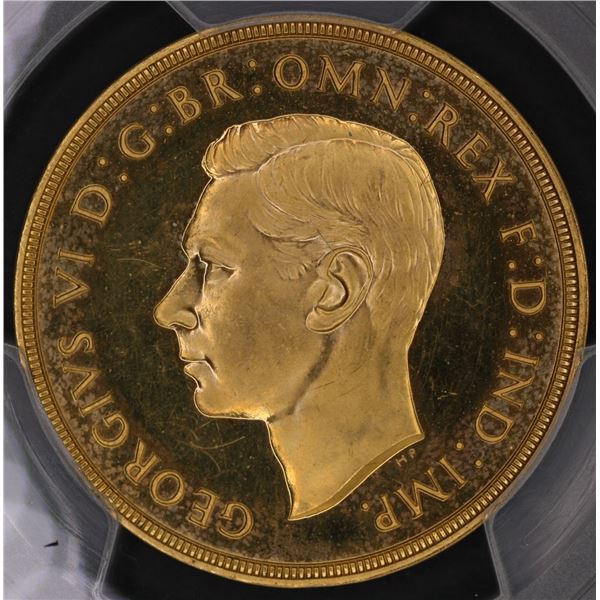 GREAT BRITAIN. 2 Pounds, 1937. London Mint. George VI. PCGS PROOF-64 CAM.