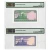 Image 2 : Government of Brunei, 1983-86, Pair of Issued Banknotes