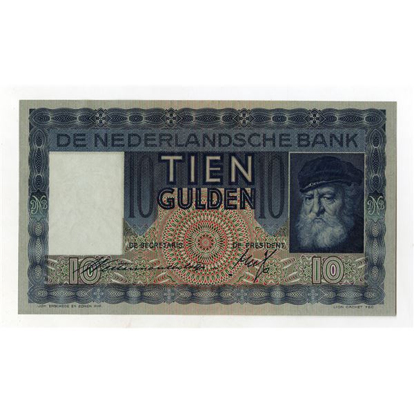 Netherlands Bank, 1938, Issued Banknote