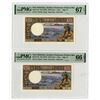 Image 1 : Insitut d'Emission d'Outre-Mer, ND (1975). Pair of Sequential Banknotes