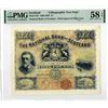 Image 1 : National Bank of Scotland. 1889 Unlisted Earlier Date Lithographic Specimen Test Note By Waterlow & 