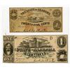 Image 1 : State of Alabama, 1863, Issued Obsolete Banknote Pair