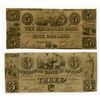 Image 1 : Mechanics Bank at Newark and Mechanics Bank, 1845 and 1846, Obsolete Banknote Pair