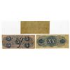 Image 2 : Confederate States of America, 1862, Issued Banknote Trio