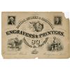 Image 1 : Davids, McLees & Campbell Engravers & Printers, ND (ca. 1830-40's) Security Printer Advertising Shee