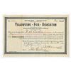 Image 1 : Yellowstone Fair Association, 1893, I/U Stock Certificate