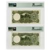 Image 2 : Central Bank of China, 1936, Pair of Issued Banknotes