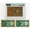 Image 2 : Estonia & Latvia Trio of Issued Banknotes, 1929-38