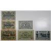 Image 1 : Bonn-Siegkreis, Buer, & Memmingen. 1918 & 1919. Lot of 6 Issued Emergency Notgeld Banknotes.