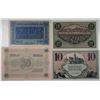 Image 2 : Chemnitz. 1918-1919. Lot of 4 Issued Emergency Notgeld Local Notes.