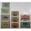 Image 1 : Marktredwitz, Nesselwang, & Wilster. 1918. Lot of 9 Issued Emergency Notgeld Banknotes.