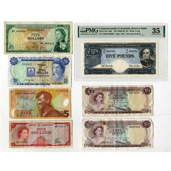 British Colonies and Territories Assortment of Banknotes, ND (1960-65) to 1999