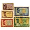 Image 1 : Banque de la Republique du Mali, 1960 (1962) Issued Banknote Quintet