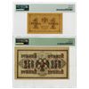 Image 2 : Russian Government Credit Note & State Treasury Note, 1917-18, Pair of Issued Banknotes