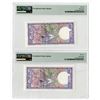 Image 2 : Central Bank of Ceylon, 1985 High Grade Issued Sequential 20 Rupees Banknote Pair