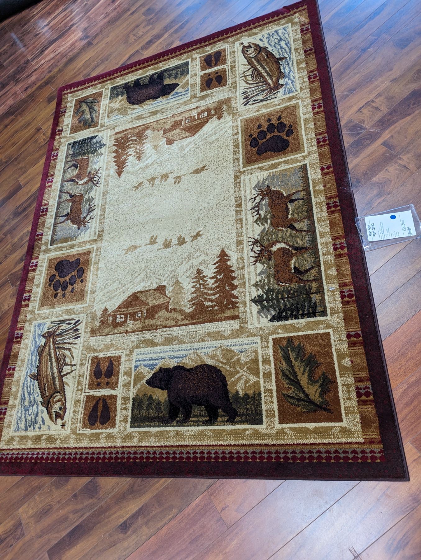 Heat Set Rugs 5'X7' AREA RUG, HEAT SET POLYOLEFIN,