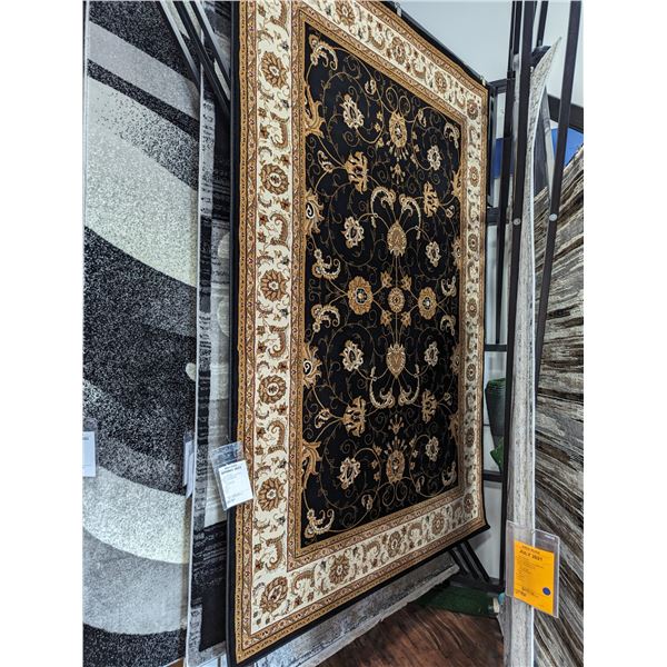 7'X10' AREA RUG, SUNSHINE RUG INC, JAIPUR 2117 CREAM BLACK