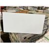 Image 2 : WHITE CERAMIC TILES 12" X 24" X 8 PCS X 16 SQ FT PER BOX X APPROX 42 BOXES TOTAL COVERAGE APPROX