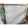 Image 2 : REAL CARRARA MARBLE ON CERAMIC BACKING - 24" X 24" X 3PCS X 12 SQ FT PER BOX - TOTAL COVERAGE
