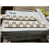 Image 1 : EURO NATURAL TRAVERTINE BACKSPLASH. 12"X2" (INDIVIDUAL BLOCKS ARE 1"X1/2").