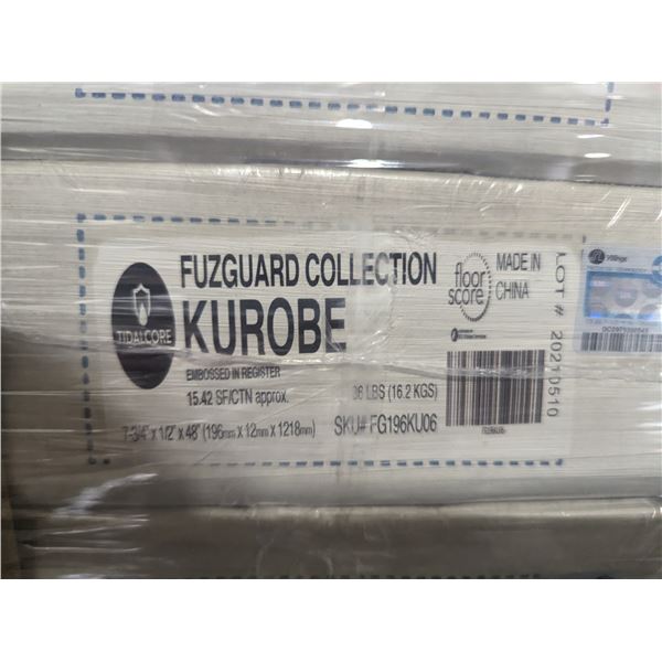 FUZGUARD "KUROBE", 65 BOXES  7-3/4" X 1/2" X 48" 15.42 SQ FT, TOTAL COVERAGE