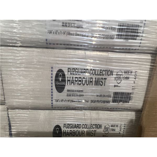 FUZGUARD "HARBOUR MIST", 50 BOXES 7-3/4" X 1/2" X 71-1/4" 22.92 SQ FT, TOTAL COVERAGE