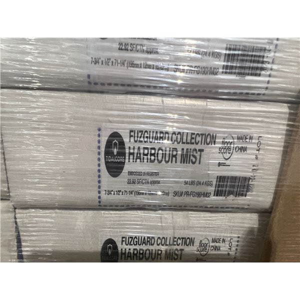 FUZGUARD  HARBOUR MIST , 50 BOXES 7-3/4  X 1/2  X 71-1/4  22.92 SQ FT, TOTAL COVERAGE