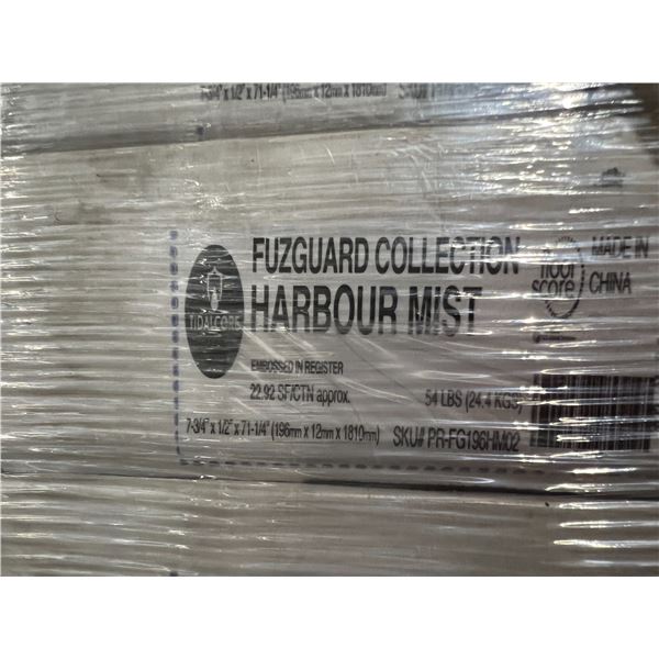 FUZGUARD "HARBOUR MIST", 17 BOXES 7-3/4" X 1/2" X 71-1/4" 22.92 SQ FT, TOTAL COVERAGE