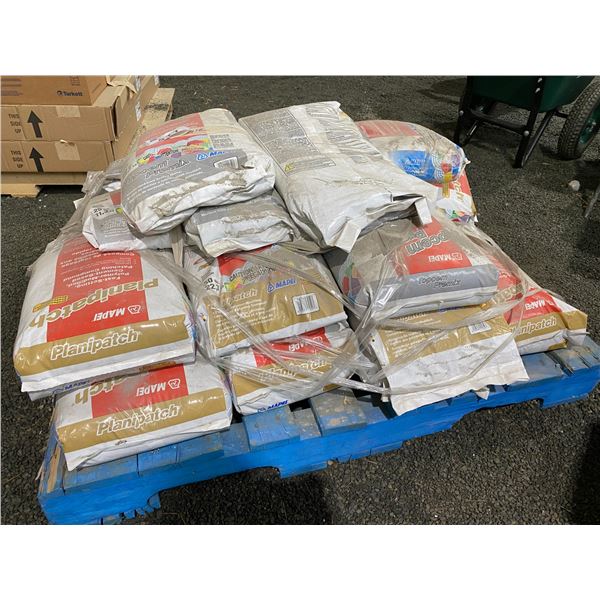 APPROX 17 X 50 LB BAGS MAPEI TOPCEM PREMIX AND PLANIPATCH