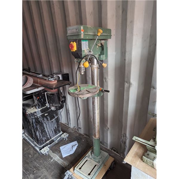 GENERAL INTERNATIONAL DRILL PRESS MODEL 75-150 MI 62 H - 12-SPEED - ELECTRIC - ON ROLLING STAND