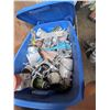 Image 2 : GROUP LOT OF SPRAY PAINTING SUPPLIES - SEVERAL GUNS, DROP SHEETS ETC - BIN INCLUDED