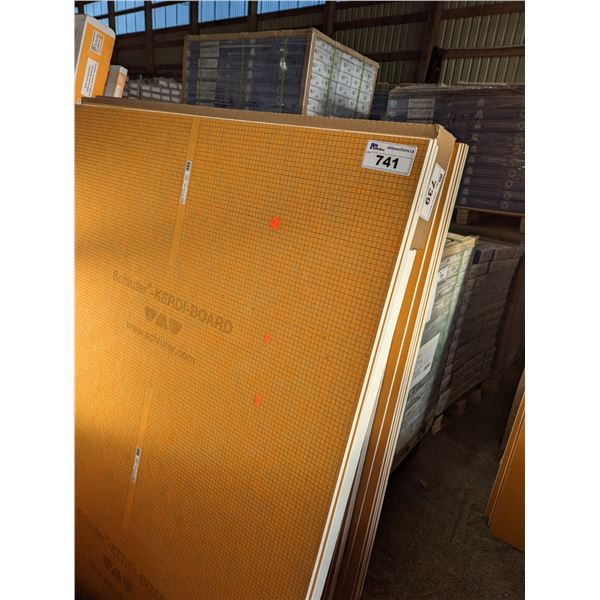 3 SHEETS SCHLUTER-KERDI-BOARD 48" X 64" X 1/2" ITEM # AB1212201625