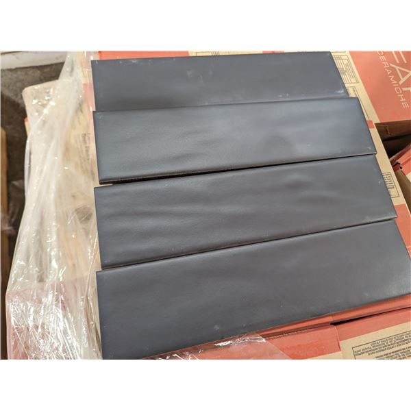 FAP CERAMIC SUBWAY TILES  CHARCOAL  3  X 12  X 48PCS X 12 SQ FT BOX X 40 BOXES APPROX TOTAL