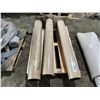 Image 1 : 3 HEAVY DUTY STORE BOLLARDS (SAFETY BARRICADES). 4' X 6.5" DIAMETER HEAVY GAUGE