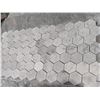 Image 2 : MARBLE HEXAGON MOSAIC 11 PCS BOX X 7.5 BOXES - TOTAL COVERAGE APPROX 80 SQ FT