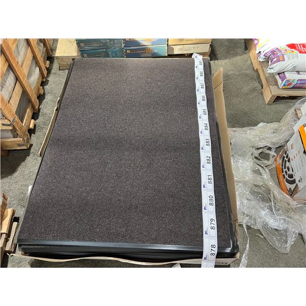 2 X SURVIVOR 3'X4' HEAVY DUTY INDOOR/OUTDOOR UTILITY MATS-BROWN