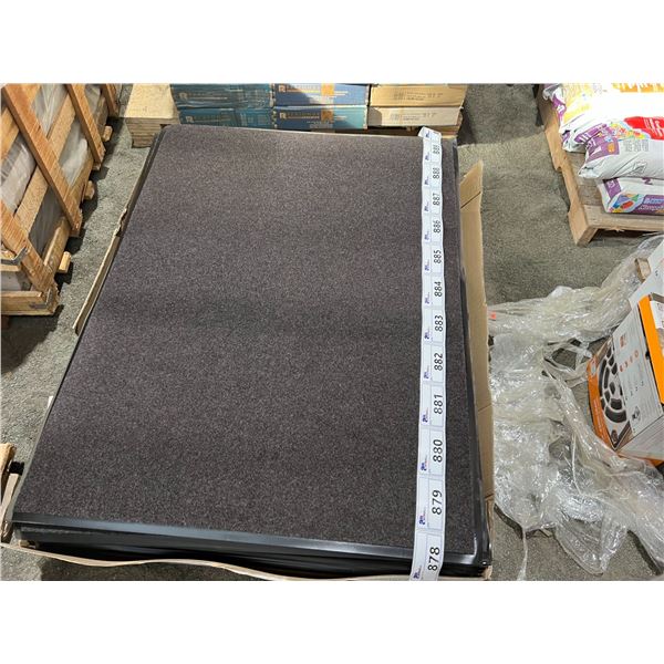 2 X SURVIVOR 3'X4' HEAVY DUTY INDOOR/OUTDOOR UTILITY MATS-BROWN