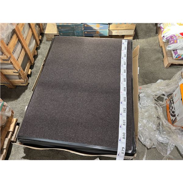 2 X SURVIVOR 3'X4' HEAVY DUTY INDOOR/OUTDOOR UTILITY MATS-BROWN